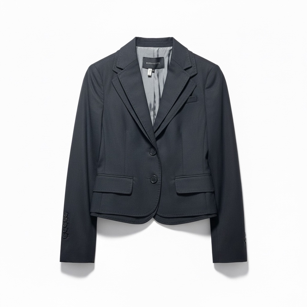 BCBGMaxAzria Nika Blazer BCBG Jacket Black Double Collar XS Extra Small NWT New